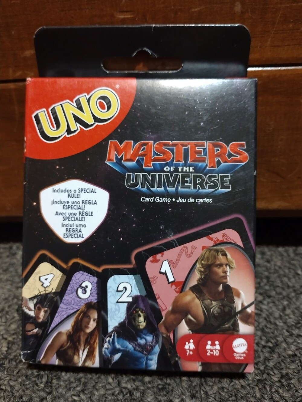 UNO Masters of the Universe Edition Card Game - Black/Red